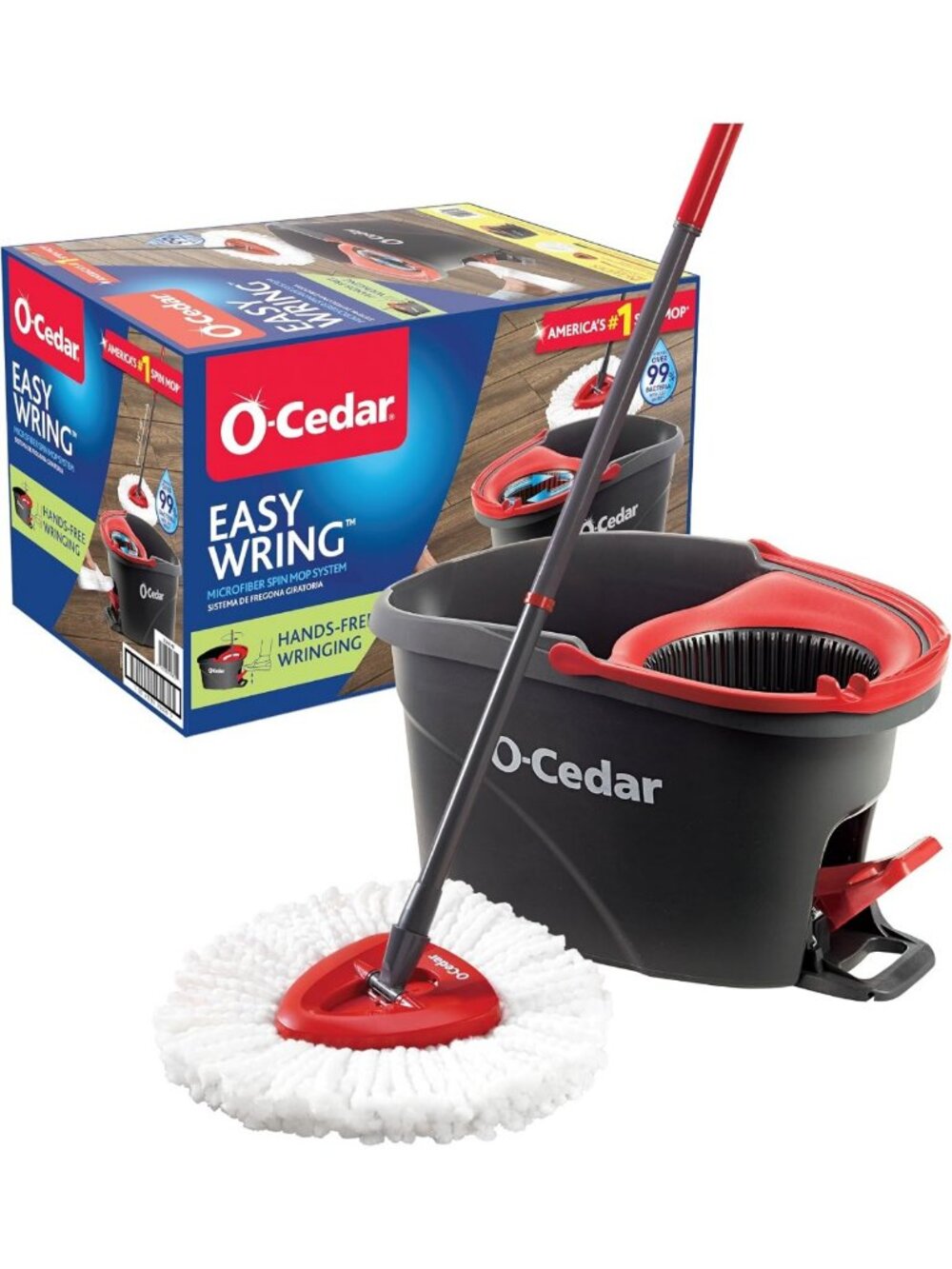 EasyWring Microfiber Spin Mop & Bucket Set - Efficient Floor Cleaning System